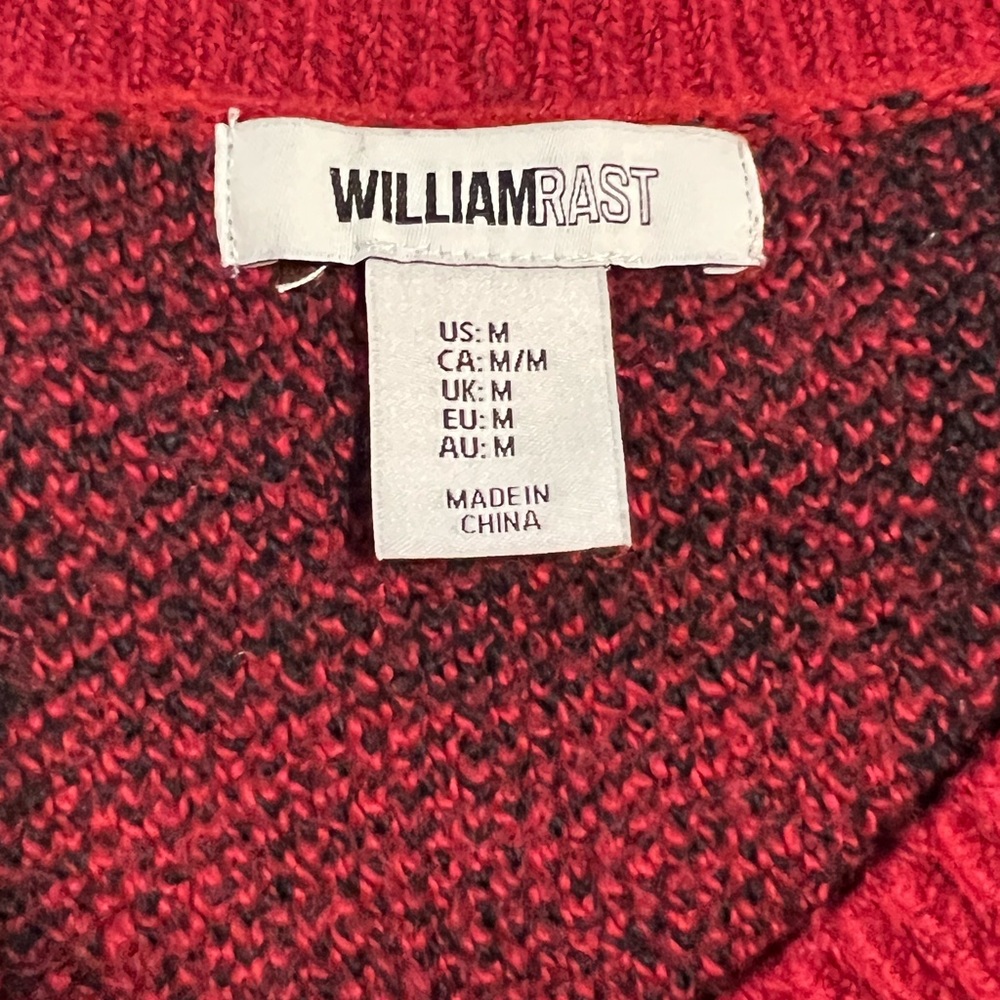William Rast Buffalo Plaid Checked V-Neck Sweater - Picture 4 of 4